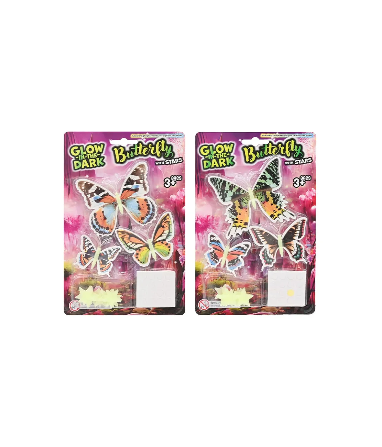 Butterfly with Stars Glow in the Dark Assorted 15pc