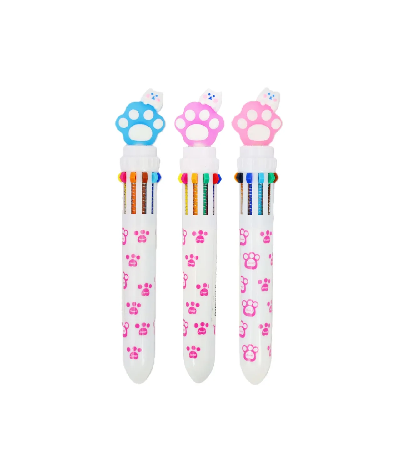 Cat Claw Multicolor Pen 10 colors Assorted