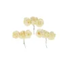 Champagne Artificial Craft Hibiscus Flowers 9pc 4cm