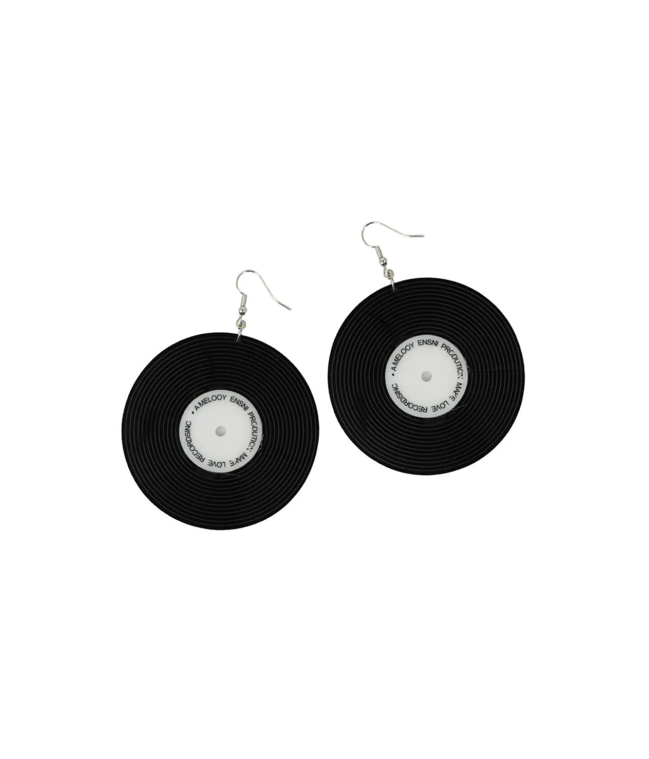 Circle Tape Earrings 8x6cm