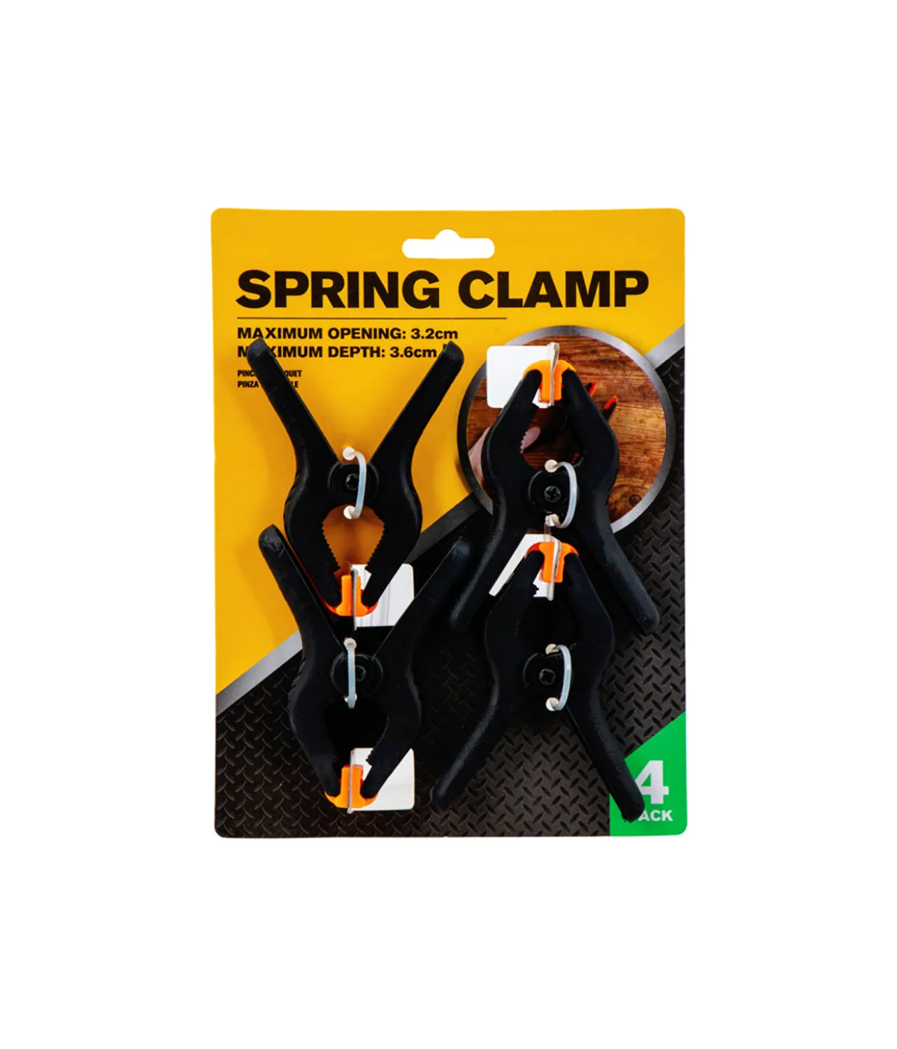 Clamp Spring 9cm 4pk
