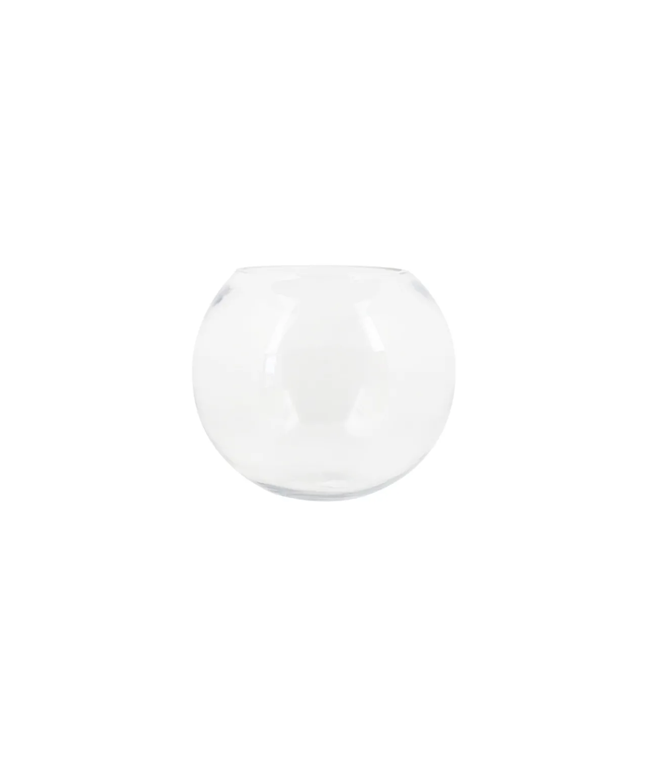 Clear Glass Fish Bowl Height 130mm