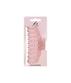 Clear Pink Hair Claw Clip 11cm