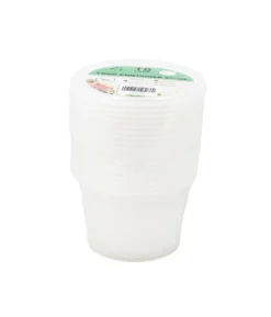 Clear PP Plastic Round Food Container 10pc 500ml