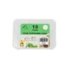 Clear PP Rectangular Food Container 10pc 750ml