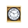 Clock Black With White Face 20cm