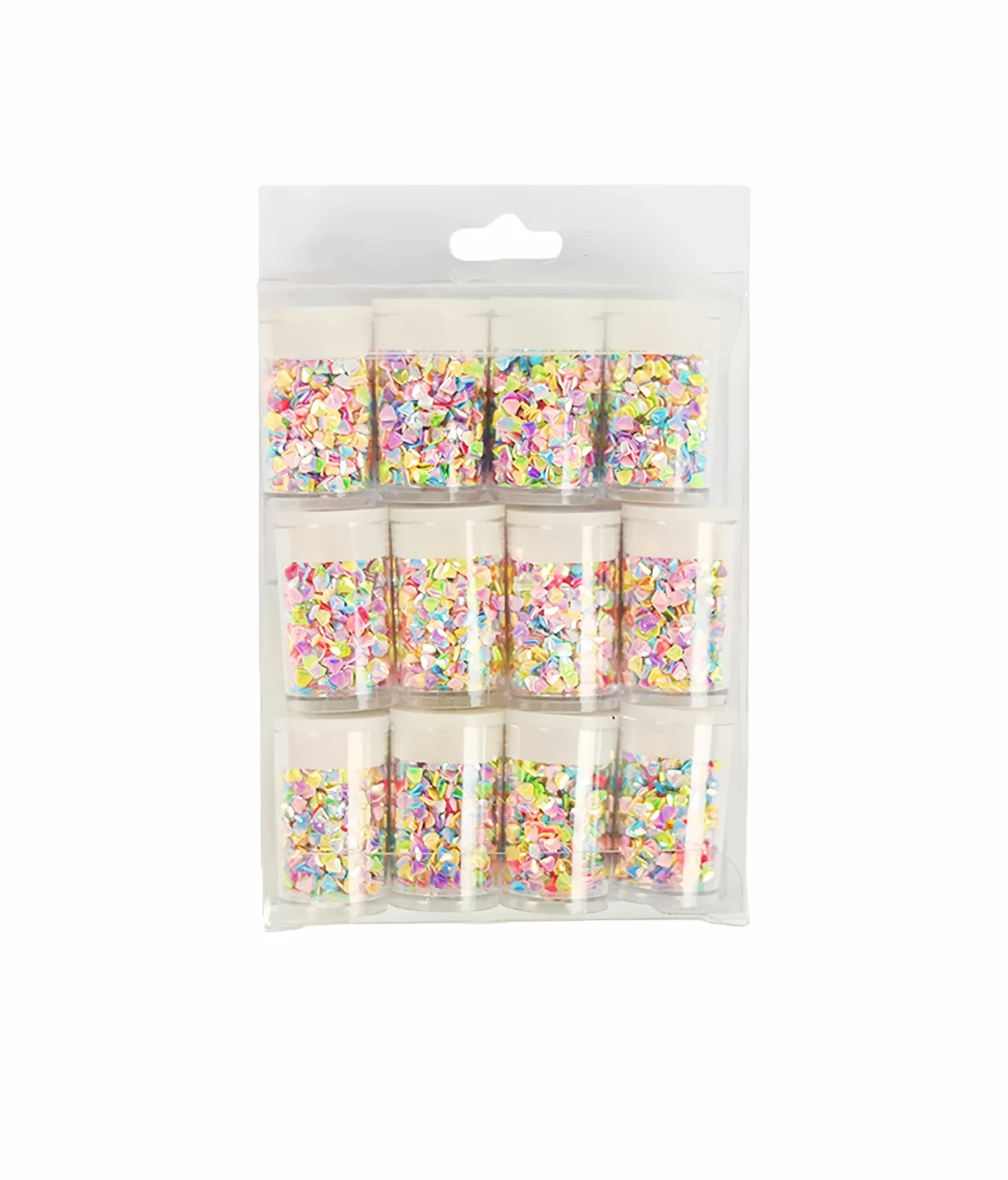 Colorful Crushed Stone DIY Bead Ornament 12pc