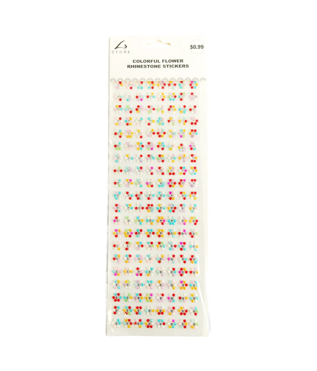 Colorful Flower Rhinestones Stickers