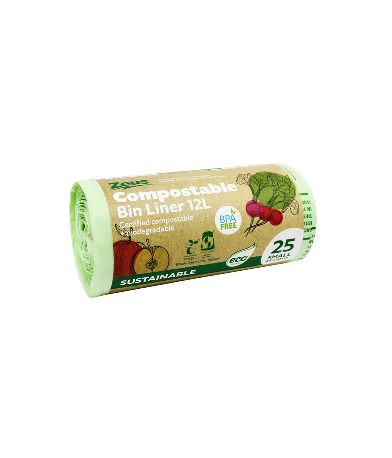 Compostable Bin Liner Bags 12L