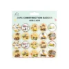 Construction Theme Badges 3.8cm 20pk