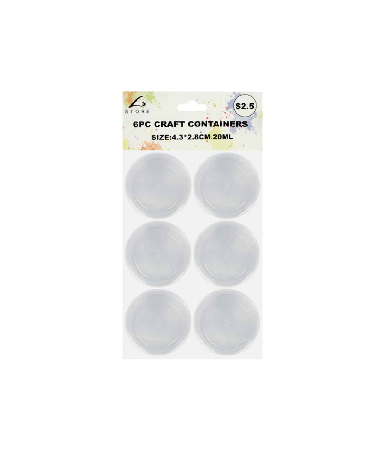 Craft Containers 20ml 6pk