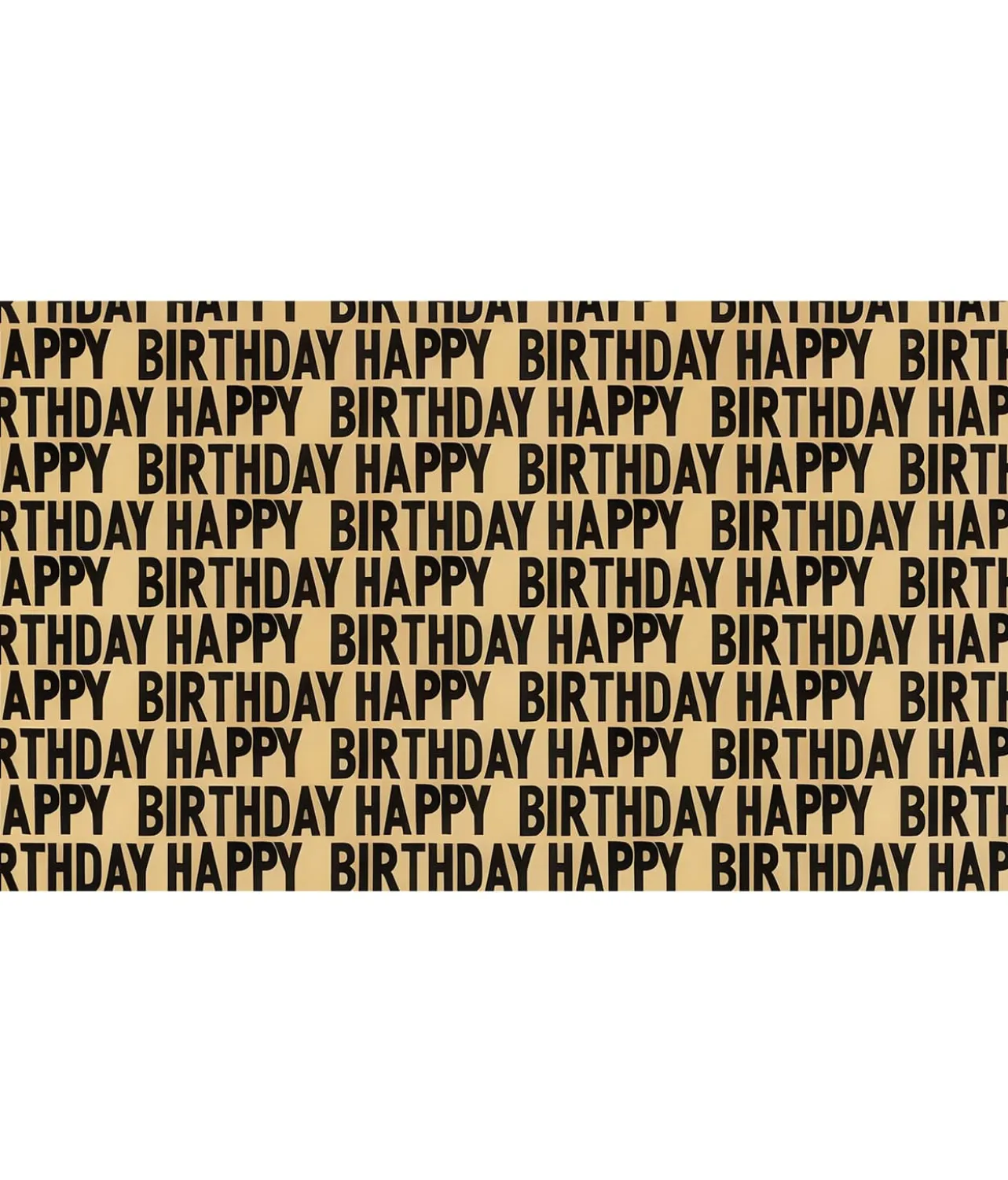 Craft Wrapping Paper With Birthday Print Assorted 70cmx5m