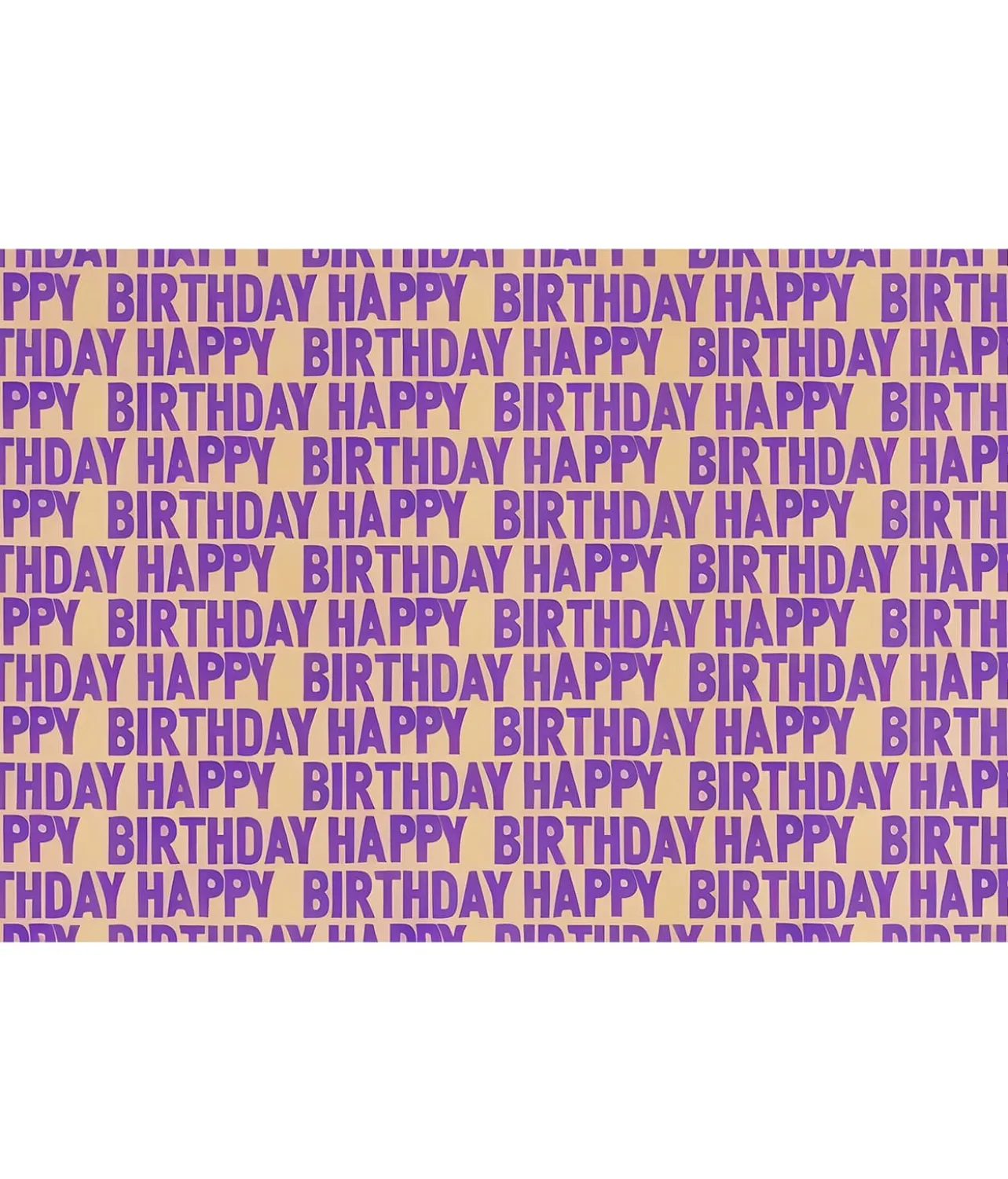 Craft Wrapping Paper With Birthday Print Assorted 70cmx5m