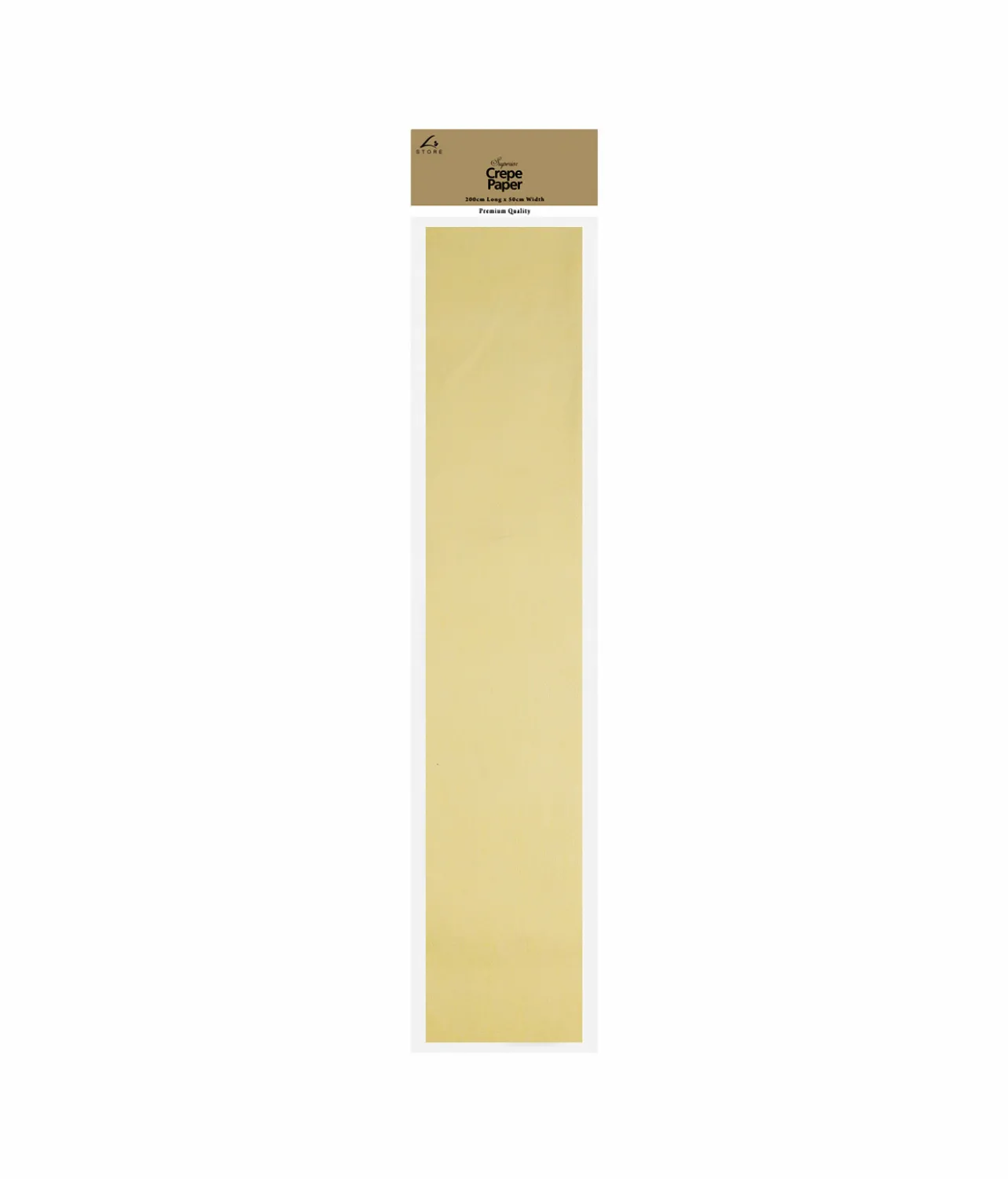 Cream Crepe Paper