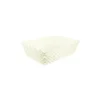 Cream Plastic Storage Bin 35×24.5×10.2cm