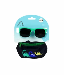 Dinosaur Bag And Glasses Set