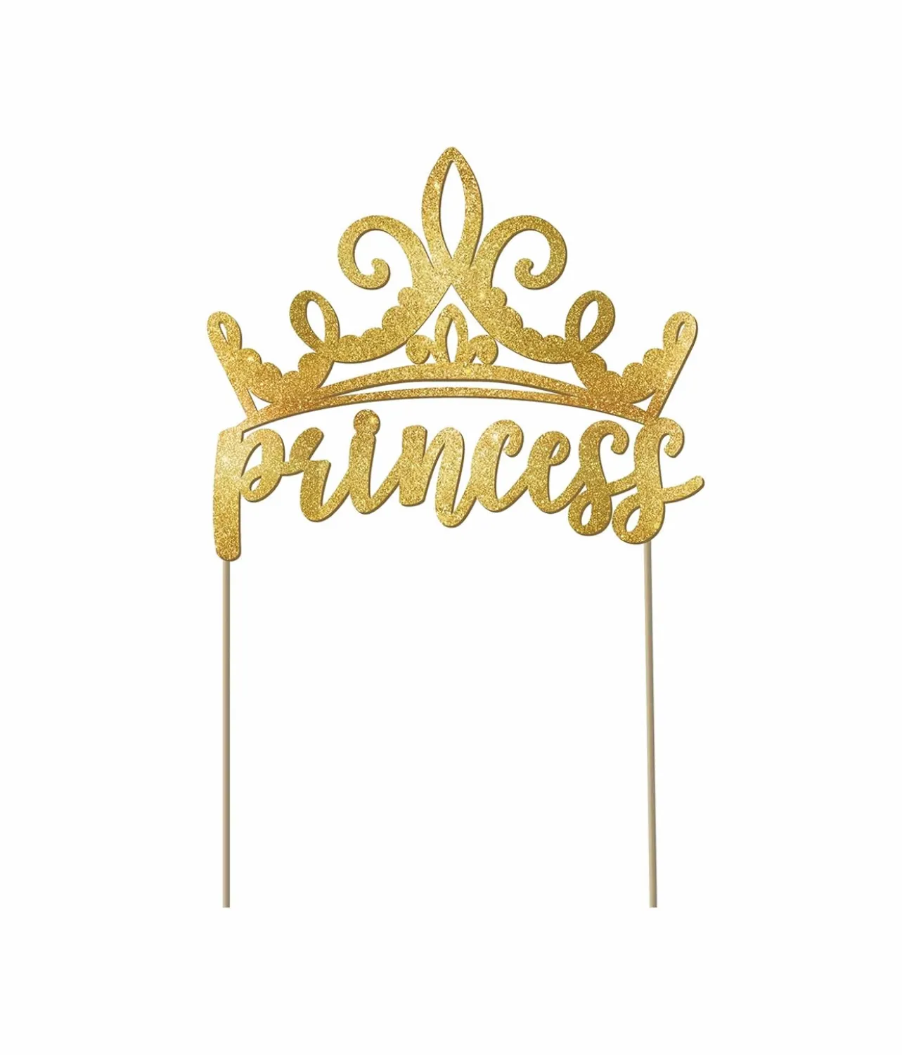 Disney Princess Glittered Cake Pick