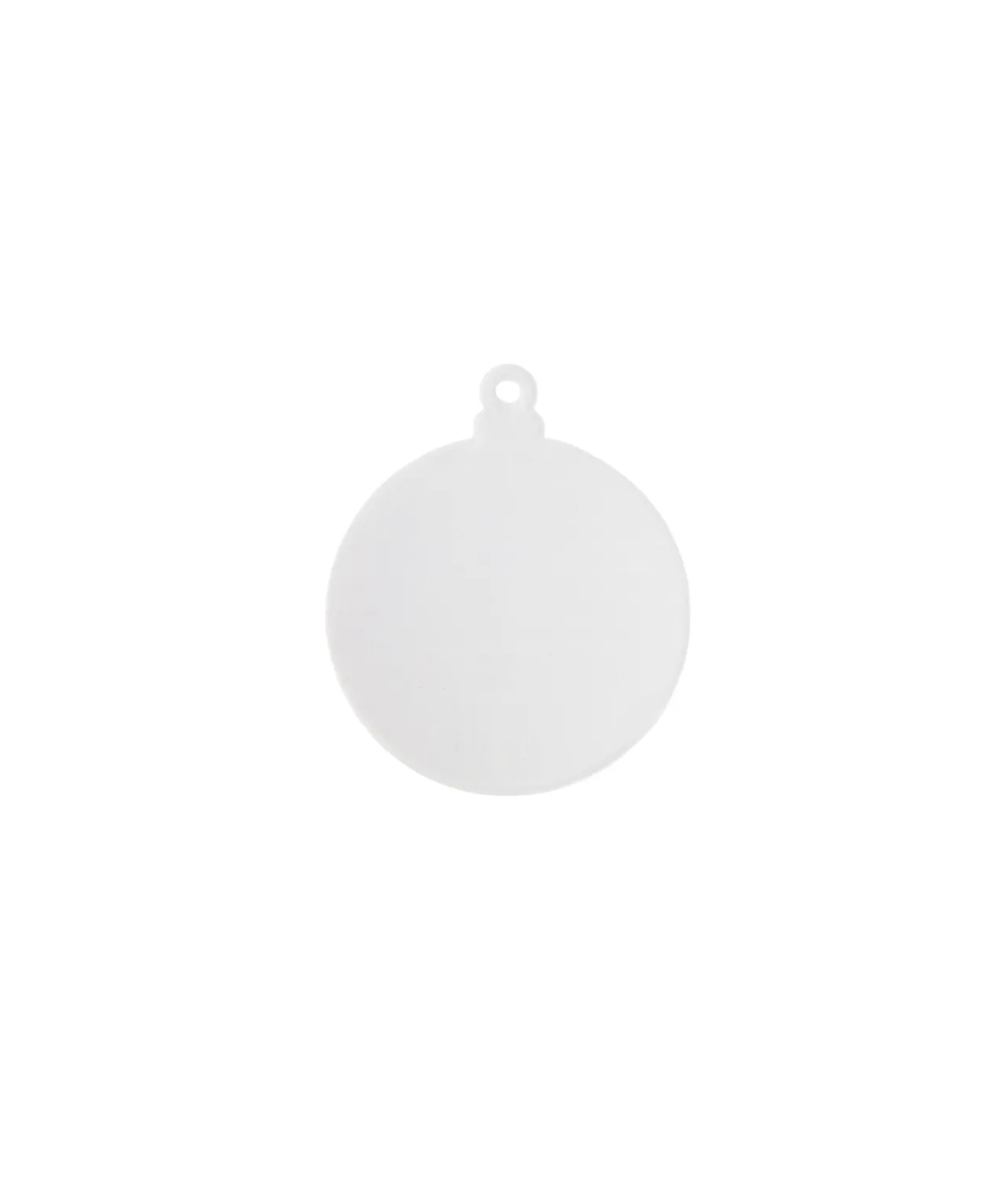 DIY Blank Round Acrylic Ornament 7.5 x 8.45cm 10pc