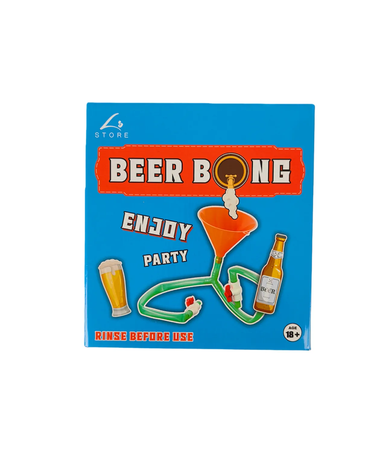 Double Tube Beer Bong