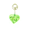 3D Printed Heart Shape Key Ring Assorted