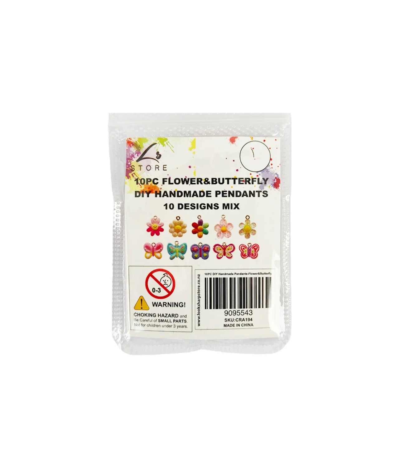 Flower DIY Handmade Pendants 10pc
