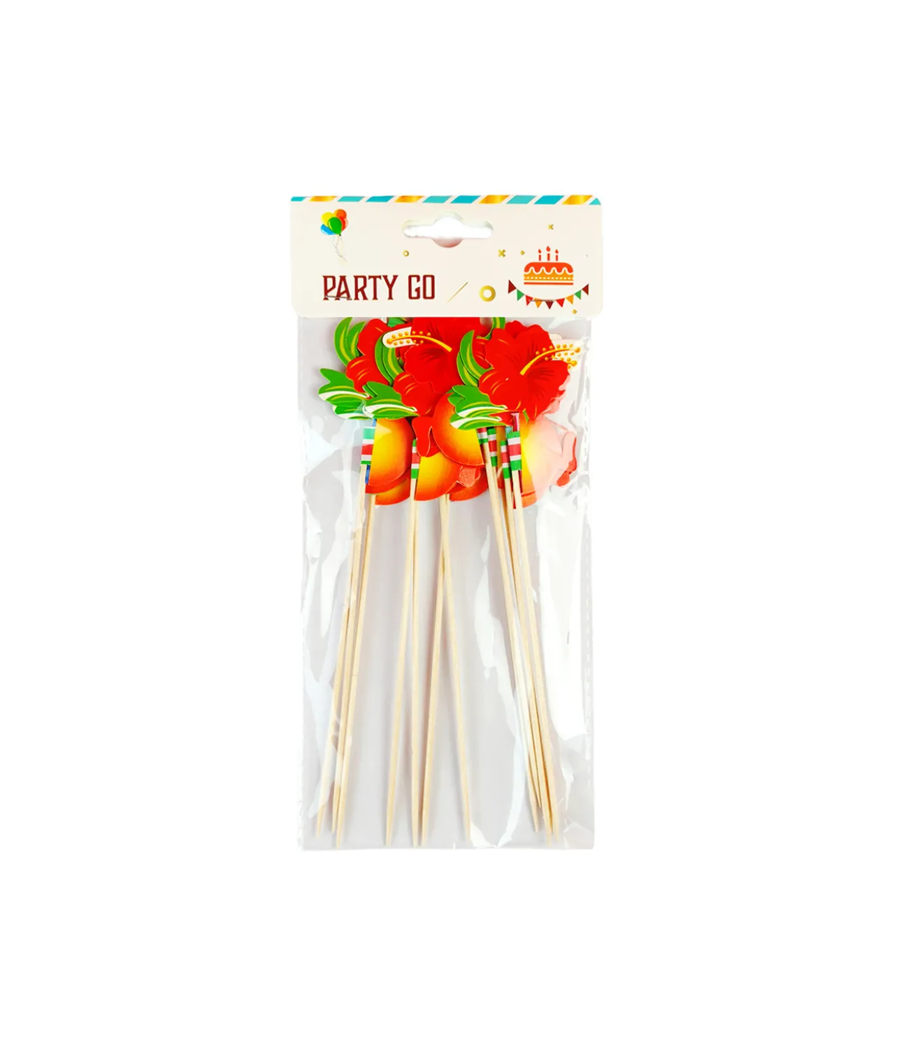Flowers Party Picks 12pc