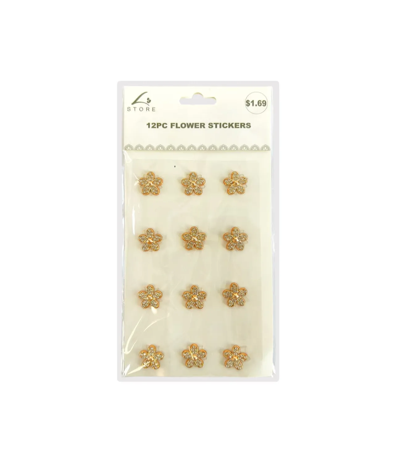 Flower Stickers 12pc