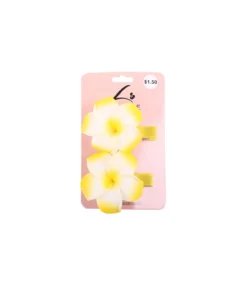 Frangipani Flower Clip 2pk