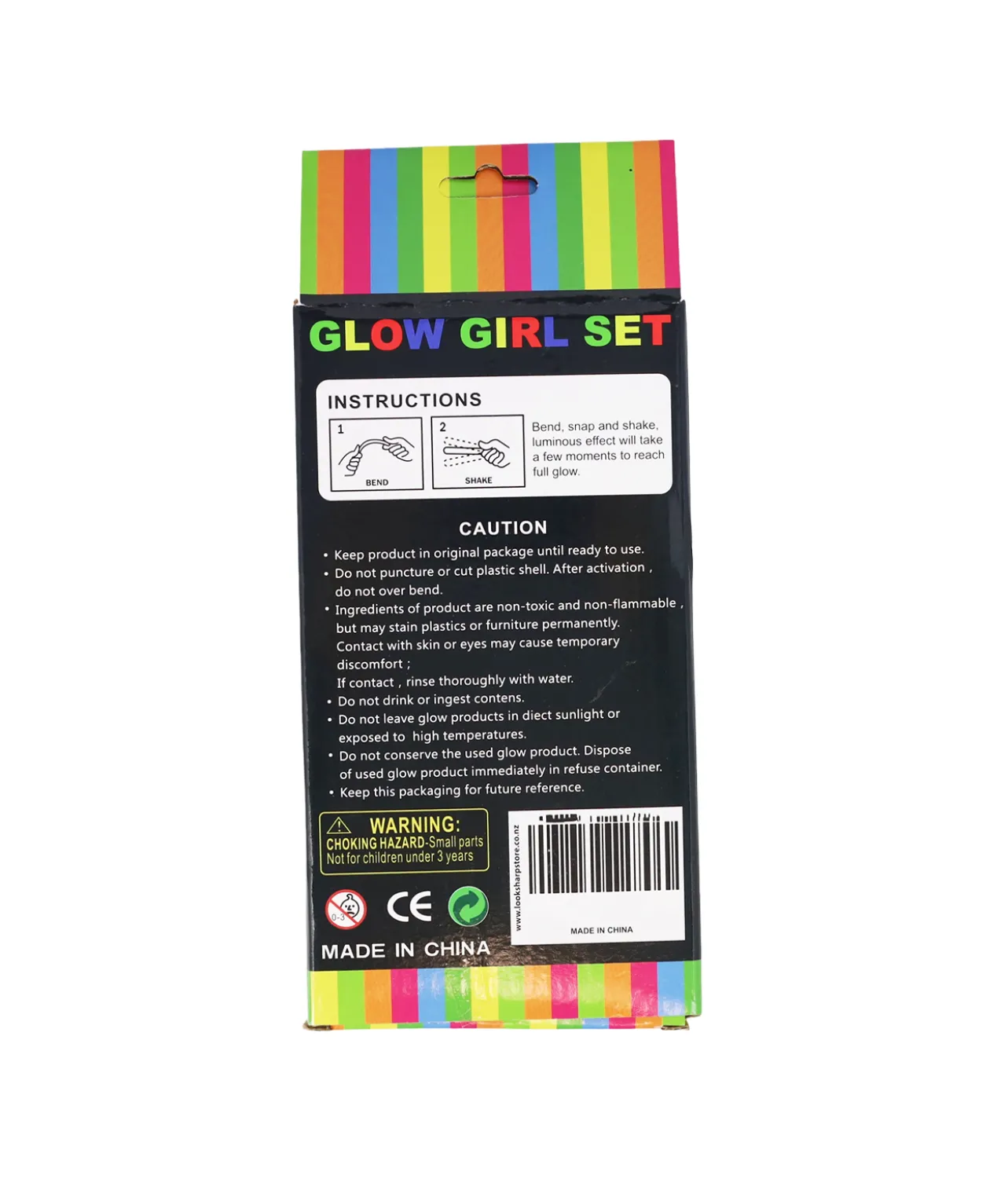 Girl Set Glow In The Dark 24pcs