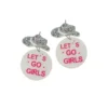Girls Hat Earrings 4.5x3cm