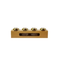 Glass Bottle With Gold Lid 4pk