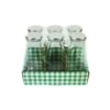 Glass Bottle with Tin Lid 300ml 6pk