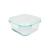 Glass Storage Container With Plastic Snap Lid 650ml