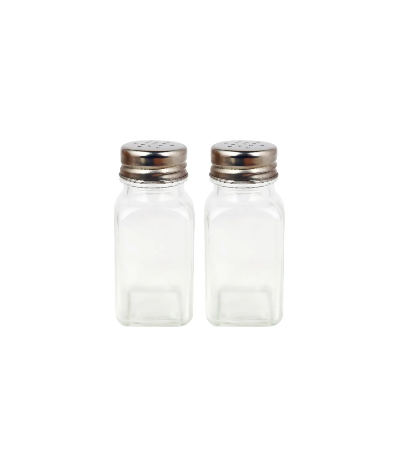 Glass Storage Jars With Metal Lid 2pk