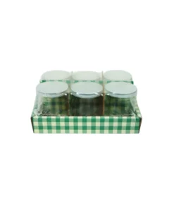 Glass Storage Jar with PE Lid 110ml 6pk