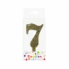 Glitter Gold Number Candle 7