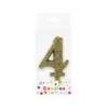 Glitter Gold Number Candle 4