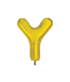 Gold Alphabet Foil Balloon Letter Y