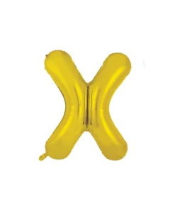 Gold Alphabet Foil Balloon Letter X
