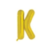Gold Alphabet Foil Balloon Letter K
