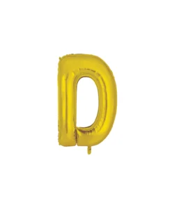Gold Alphabet Foil Balloon Letter D