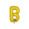 Gold Alphabet Foil Balloon Letter B