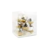 Gold Confetti Bulb Cool White Lights 1.65m