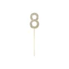 Gold Diamond Cake Topper Number 8
