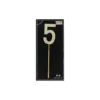 Gold Diamond Cake Topper Number 5