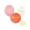 Gold Foil Balloon Stickers 133pc