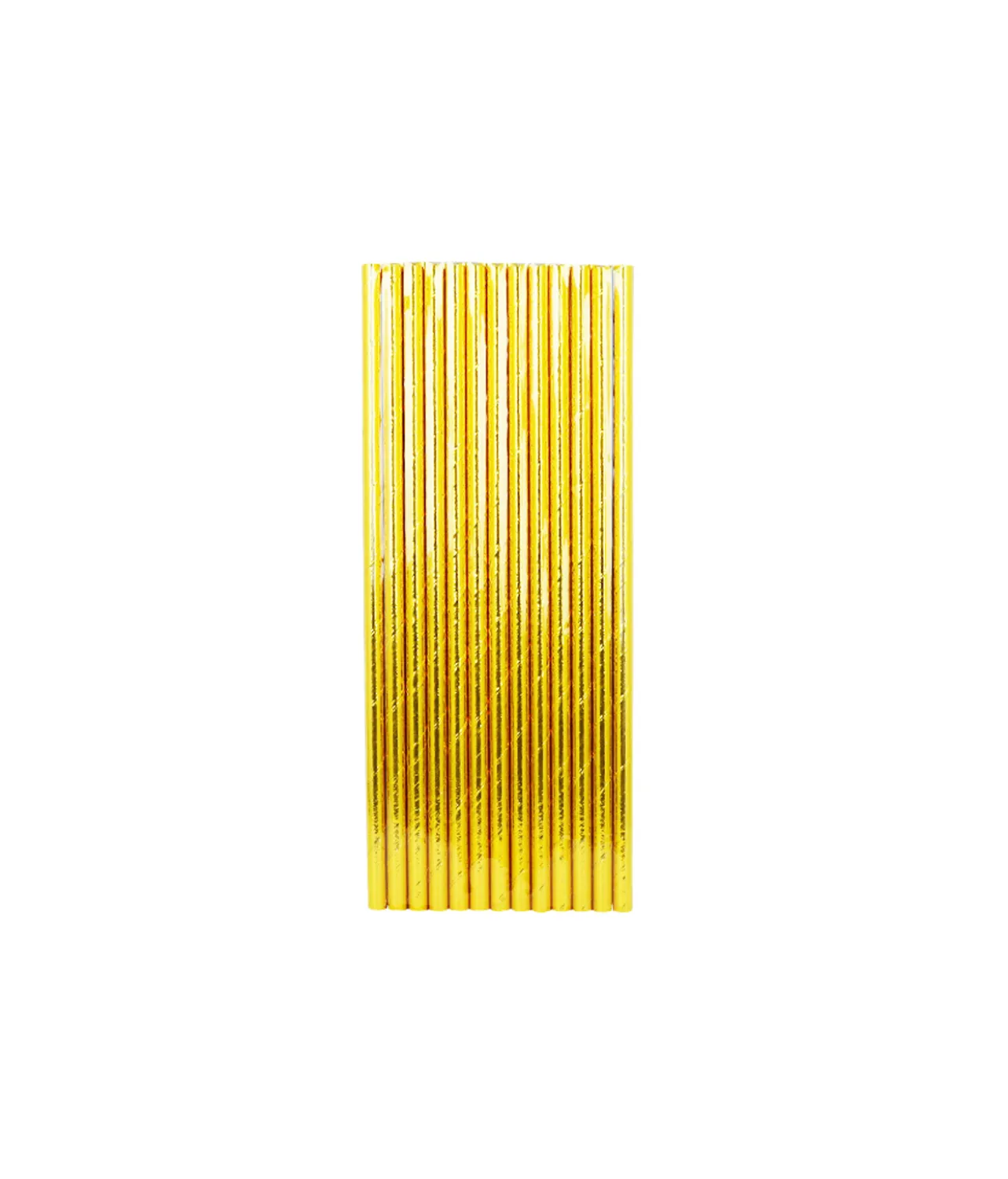 Gold Foil Paper Straws 25pk