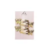 Gold Glitter Butterfly Shape Hair Clip Set 4pk
