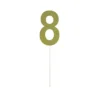 Gold Glitter Cake Topper Number 8