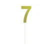 Gold Glitter Cake Topper Number 7